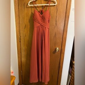 Azazie Haleigh Dress in Terracotta